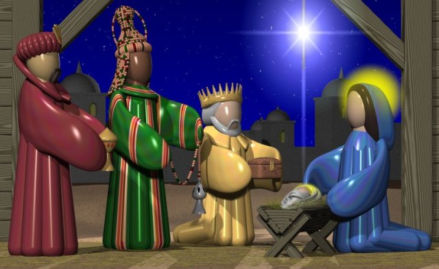 The Wise Men Visit Jesus